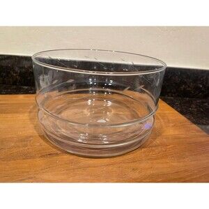 Princess house crystal casuals salad bowl